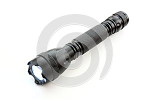 Black led flashlight.