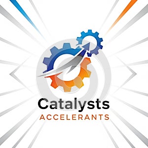 Black letters below with ACCELERANTS in orange capital letters