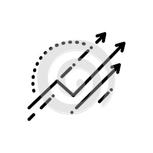 Black line icon for Amelioration, correction and mend