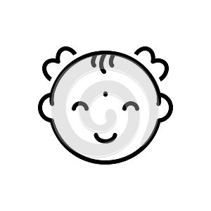 Black line icon for Baby, sprat and bairn
