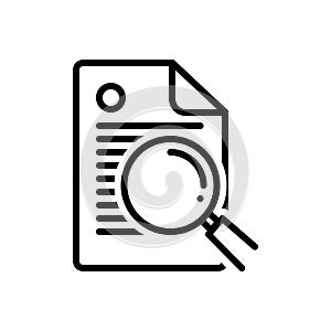 Black line icon for Cleartext, delete and remove photo