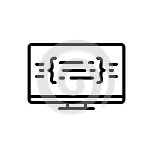 Black line icon for Compiled, anthologized and amass