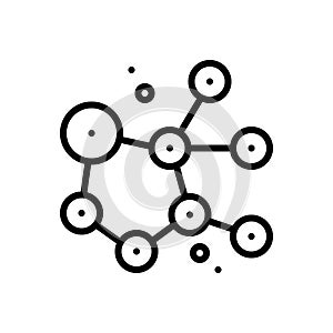 Black line icon for Cytotoxic, antigen and cell