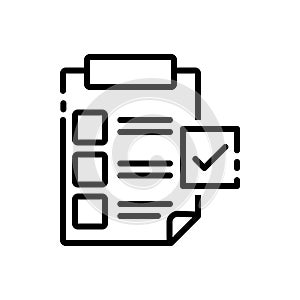 Black line icon for Directory, Submission and listings