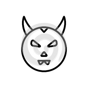 Black line icon for Giant, devil and monster