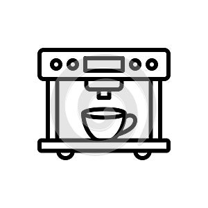Black line icon for Instrumentation, appliance and machine