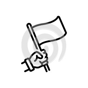 Black line icon for Oppose, oppugn and assail