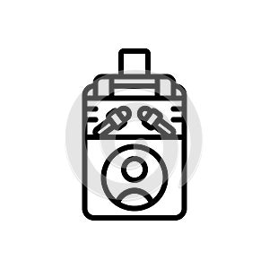 Black line icon for Press, clamp and straining