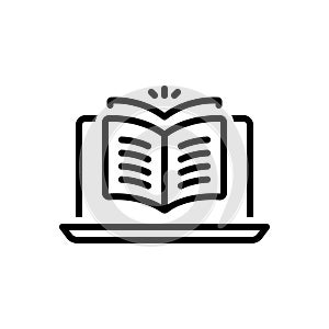 Black line icon for Publishing, puffery and publicity