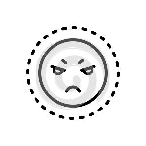 Black line icon for Reaction, response and attitude photo