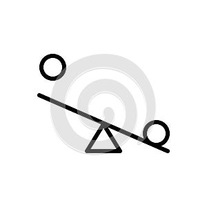 Black line icon for Try, effort and endeavor