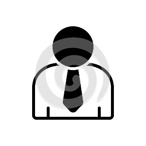 Black line icon for User, customer and clientele