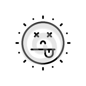 Black line icon for Waste Time, waste and clock