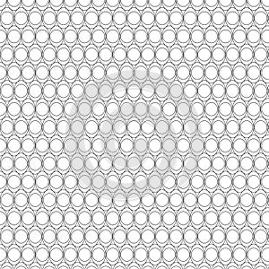 black line interlocking ovals vector seamless background pattern