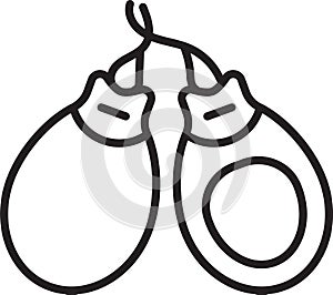 Black line Musical instrument castanets icon isolated on white background. Vector