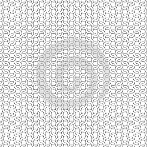 black line vector lattice rope weave background pattern