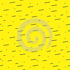 black lines seamless repeat pattern on a yellow background Vector