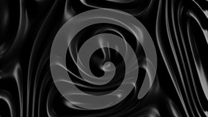 Black liquid background abstract 3d illustration
