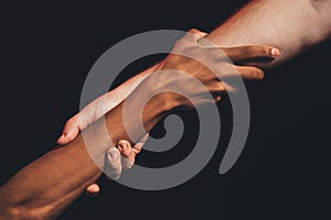 Black lives matter racial friendship hands holding