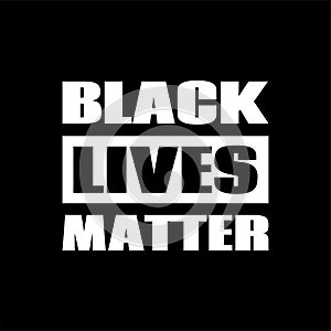 Black lives matter. Vector poster against racism