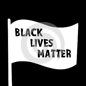 Black lives matter vector quotation poster to support movement of activists against racial discrimination, violence, protest for