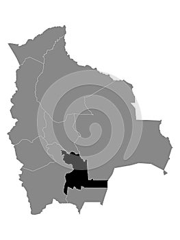 Location Map of Chuquisaca Department photo