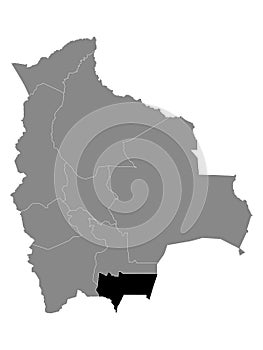 Location Map of Tarija Department photo