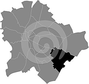 Location map of the PestszentlÃârinc-Pestszentimre 18th district XVIII kerÃÂ¼let photo