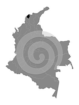 Location Map of AtlÃÂ¡ntico Department photo