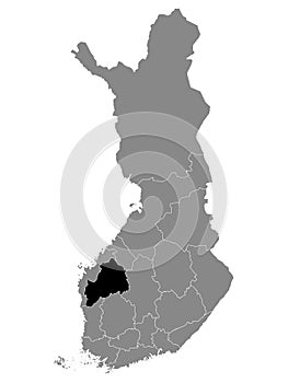 Location Map of Region EtelÃÂ¤-Pohjanmaa