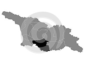 Location Map of Samtskhe-Javakheti Region photo