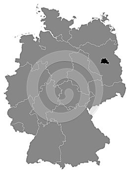Location Map of Berlin photo
