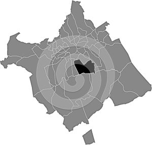 Location map of the Algezares district of municipality of Murcia, Spain photo
