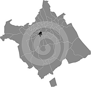 Location map of the Aljucer district of municipality of Murcia, Spain photo
