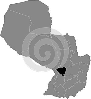 Location Map of Cordillera Department photo