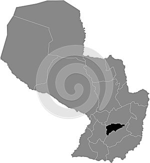 Location Map of GuairÃÂ¡ Department photo