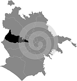 Location map of Municipio XIII Ã¢â¬â Aurelia municipality photo
