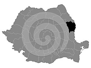 Location Map of County Vaslui photo