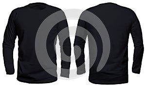 Black Long Sleeve Shirt Mock up