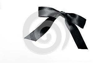 black loop mesh white background concept condolence