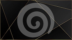 Black Luxury Triangular Texture. Elegant Dark Platinum Chic Shapes