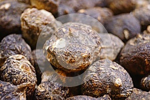 Black maca, a health medicine is sold in the New Year market.