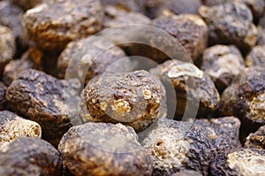 Black maca, a health medicine is sold in the New Year market.
