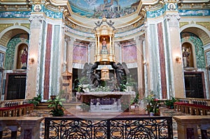 Black Madonna in the church, Sicily