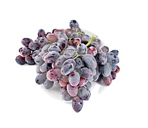 Black Magic grape, originally from Moldova, on white background. photo