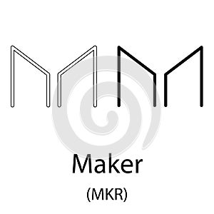 Maker black silhouette