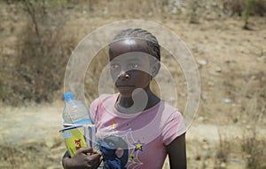 Black Malagasy girl portrait