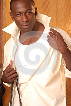 Black male stripping photo