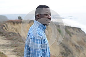 Black Man at the California Coast