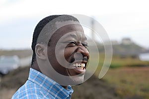 Black Man at the California Coast